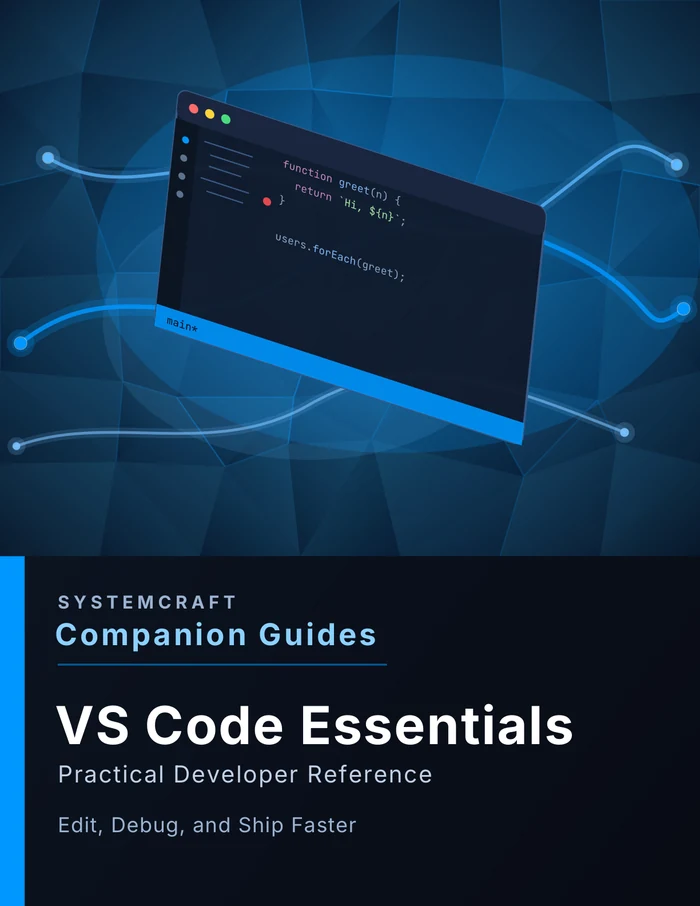 VS Code Essentials Companion Guide cover
